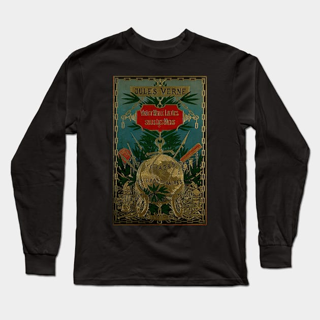 Jules Verne Extraordinary Voyages Long Sleeve T-Shirt by JoolyA